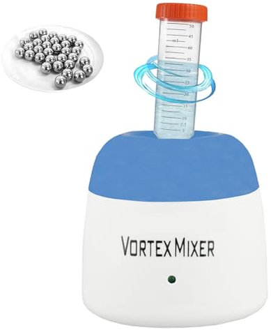 Magicrose 5200rpm Mini Vortex Mixer Paint Shaker,Lab Vortex Shaker with Touch Function for Nail Polish,Eyelash Shaker,Tattoo Ink,Glue Adhesives and Test Tubes (Blue)