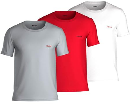HUGO Men's T-Shirt RN Triplet P 10268102 Underwear, 960Open Miscellaneous, XL (Pack of 3)