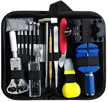 AKALNNB 147 STÜCKE Uhr Reparatur Kit Professionelle Frühling Pin Bar Werkzeug Set Mit Tragetasche Uhren