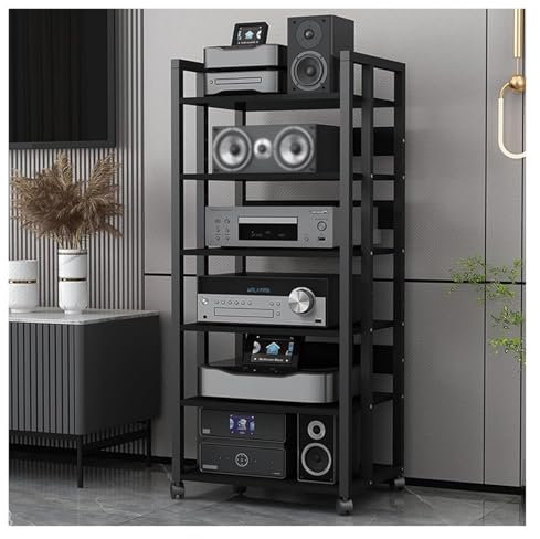 mobile stereo hi fi rack hifi Mobiletto Porta Stereo Domestico A 4/5/6 Ripiani, Mobiletto Portaoggetti Angolare Indipendente For Supporti Multimediali Ripiano For Giradischi/altoparlanti/amplificatori