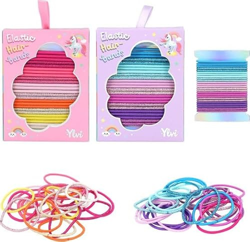 Ylvi Glitzerhaargummi Set