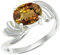 JEWELFORCE Im Labor gezüchteter Andalusit Edelstein Bandring 925 Sterling Silber Bandring Herren und Damen Bandring Schmuck JSR-1259AZ25_(71 (22.6))