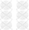 PATIKIL 140mm Fan Finger Grill, 6 Pack Metal Grill Protector Guard Fan Protective Cover for 140mm Exhaust Fans Equipment Computer DIY