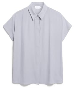 ARMEDANGELS Damen Bluse aus LENZING™ ECOVERO™ Viskose LARISAANA Blouse Relaxed Fit Misty Morning