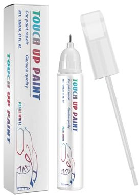 Ovyntremis Auto-Lackstift, 12ml, Kratzer-Reparaturstift, 2-in-1 Design für Lackschäden und Kratzer (Weiß)