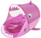 HYPIQQ Strandmuschel Pop Up Tragbar Extra Light Strandzelt,UV-Schutz, Beach Zelt Für Familie, Strand, Garten, Camping,Rosa