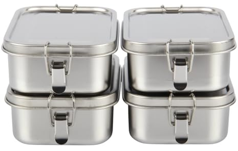 Jolie Max Stainless Steel Bento Lunch Box 750ml – Leakproof Lid, Removable Divider, Durable Metal Food Container, Dishwasher Safe – Ideal for Work, School & Travel (4)
