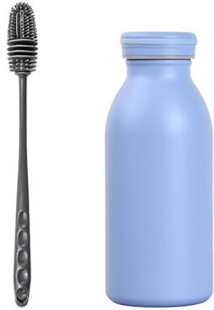 350ml Water Bottle Vacuum Insulated Bottle, Stainless Steel Sports Water Bottle, Double Walled BPA Free, Leak Proof Hot & Cold Drinks Water Coffee Milk, Home, Work, Gym & Travel (Blue)