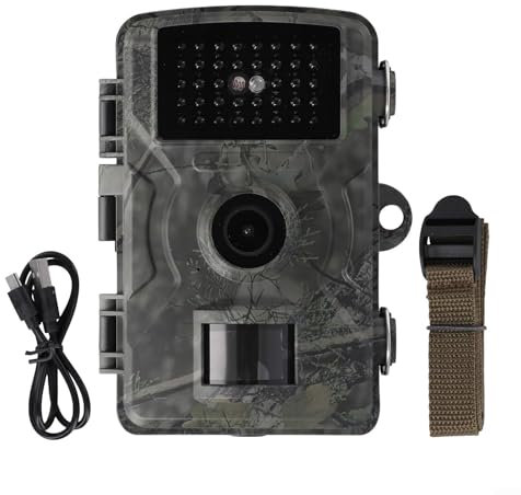 ChicBosom Caccia Scouting Trail Camera Motion Activated Security Per Night View Camera Per La Caccia, Osservazione Fauna Selvatica, Sicurezza Domestica, Sorveglianza