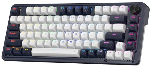 Redragon K673 HE Rapid Trigger Gaming Keyboard, 81 Keys 8K Wired Mechanical Keyboard w/Next-Gen UltraMag 100% POM Silky Magnetic Switch, Dual-Module Floating Structure Design, 2-Layer Noise Dampening