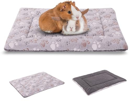 BVAGSS Dog Bed Mat,Reversible Crate Pad, Memory Foam Beds, Soft Warm Pet Cushion for Small Medium Dogs, Washable Pet Sleeping Mattress Kennel Pad XH079 (54x33x4cm,Grey Paw)