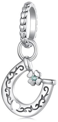 Kerraom Charm Pendentif Argent 925 Sterling, Breloque Charm Compatible Européens Bracelets Collier Cadeau Femme Fille Élégant Bijoux