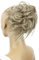 CAISHA Jumbo Haarteil Haargummi Dutt Flora Hochsteckfrisuren Brautfrisuren Natürlich Gewellt Unordentlich DM17cm Dunkelblond Mix G25F