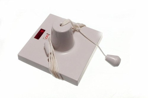 6 x Decken-Zugschnur Schalter Box 45 A mit Neon-Anzeige