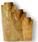 ART-CRAFT Halskettenständer Schmuckständer Halskettendisplay Schmuckbüste aus Holz Natur 3er Set 20-30 - 40cm