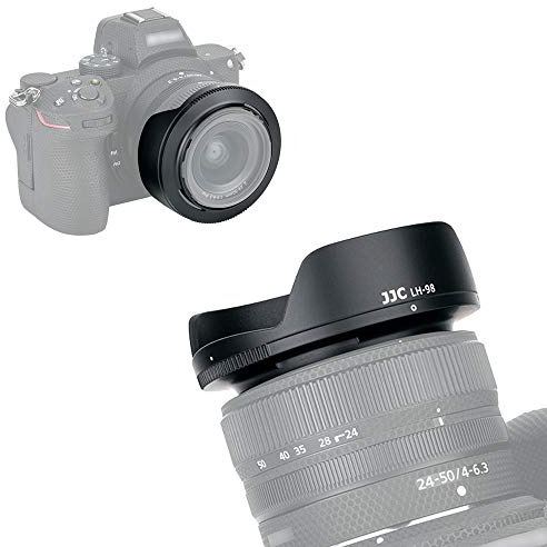 JJC Paraluce per Fotocamera NIKKOR Z 24-50mm f/4-6.3, Sostituisce Nikon HB-98, Paraluce Reversibile – Riduce i Riflessi – Protegge L'obiettivo