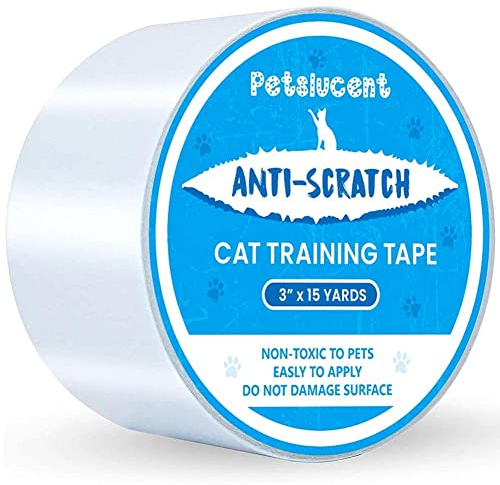 Petslucent Katzen Anti Kratz Tape 15m(7.5cm x 15m), Cat Möbelschutz Trainingsband Anti Scratching, Doppelseitige Schutzvorrichtungen für Teppich, Sofa, Couch, Tür