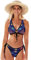 Drapeau Bleu USA Coloré Nuit Bikini Femme Maillot de Bain 2 Pièce Swimsuit pour Plage Filles