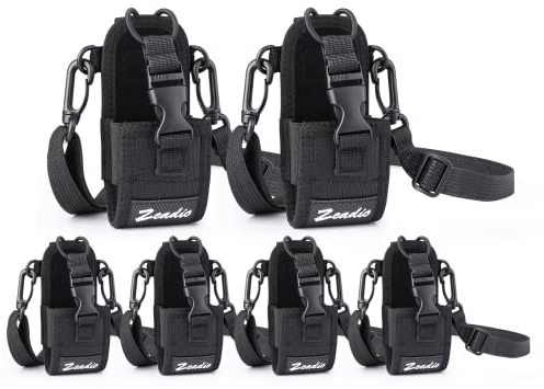 Zeadio Versatile Radio Pouch Case Holder for Two Ways Radio (ZNC-D, Pack of 6)
