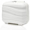 KONO Kosmetikkoffer Hartschale Klein Beautycase Damen Handgepäck, Polypropylen, 35.5x29.5x18.5cm (Creme Weiß)