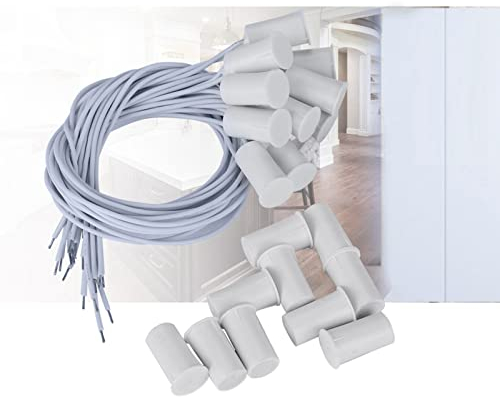 10 Interruttori Magnetici per Sensori Porta e Finestra Filari, Interruttori Magnetici per Sensori Porta e Finestra Filari Sensori Porta e Finestra da Incasso per Sistemi di