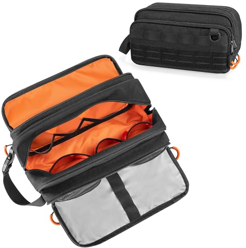Prokva Trousse de Toilette Tactique pour Homme, Trousse de Voyage pour Articles de Toilette, Noir (Sac Vide, Design breveté)