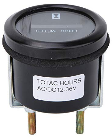 Piezas de Automóvil, Contador de Horas a Prueba de Agua con Luz Indicadora para Motor, Generador, Tractor, Panel de Instrumentos Automotrices, Medidores de Horas