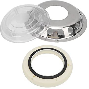 Marine Ventilation Window, Stainless Steel Air Ventilation Window, Transparent Centre for Boats, Caravans with Drainage Hole