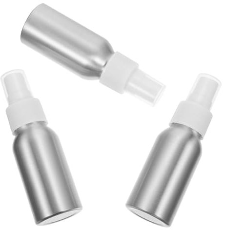 COLLBATH Multifunktions Sprühflasche mit Dosierkontrolle 50ml aus Aluminium 3 Stück Wiederverwendbar für Cocktails und Öle für Heimbar und Reisen