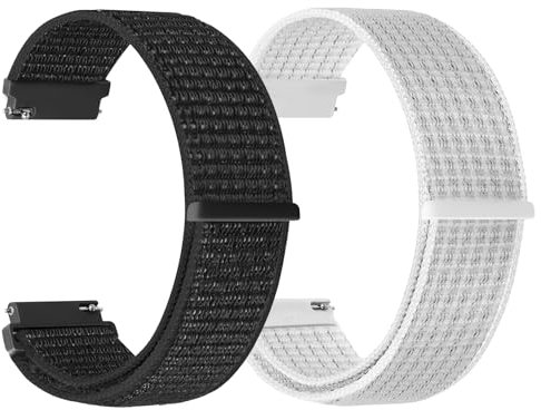 TumCez 18mm 19mm 20mm 22mm 24mm Cinturino per Uomo Donna,Regolabile Sgancio Rapido Cinturini Orologio in Nylon per Samsung/Garmin/Fossil/Amazfit/Huawei/Xiaomi/Ticwatch/Suunto Orologio