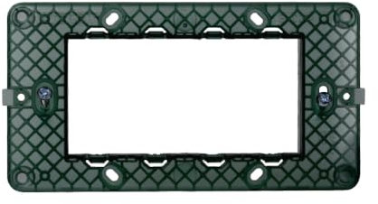 1 Supporto 4 moduli/posti, Compatibile Con Vimar Plana, Scatola 504, Realizzato In plastica di alta qualità, 100% compatibile con le placche e i moduli originali