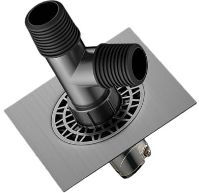 RGYBAO Waschmaschinen-Bodenablauf-Anschluss, Anti-Überlauf, Waschmaschine, Bodenablaufadapter, Badezimmer-Rohr-Abwasseranschluss