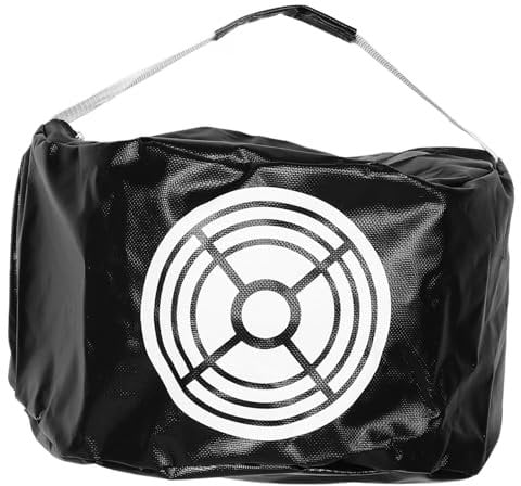Balacoo Golf Bag Golf Equipment Golf Training Bag Impact Hitting Bag Golf Swing Trainer Golf Training Pouch Golf Impact Hitting Bag Golf Swing Aid Golf Trainer Bag Black Clamp Net Material