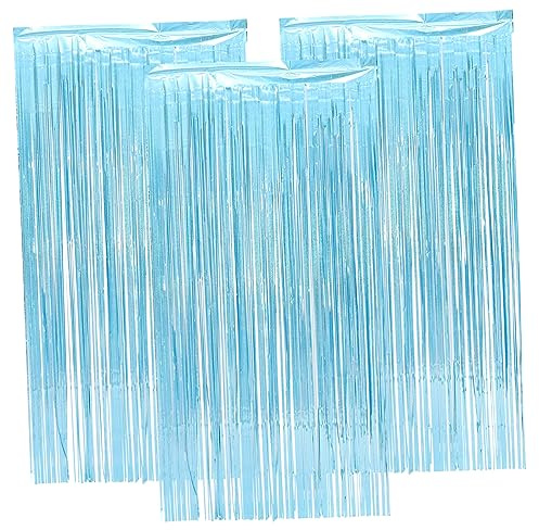 iplusmile 3pièces Rideaux à Franges pour Décoration De Porte Toile De Fond pour Fête Anniversaire Ou Noël Rideaux Suspendus Décoratifs