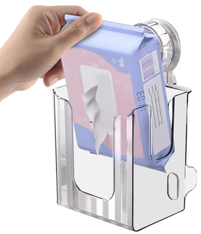 Wandhalter für Taschentuchbox, Wandtuchhalter, rutschfest, wiederaufladbar, mit Saugnapf für Toilette, Wickeltisch, Haus,