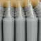 Bütic GmbH Stabkerzen durchgefärbt 180mm x Ø 22mm - Kerzen hochgereinigt, Brenndauer 8h, geruchsneutral, rußarm mit rückstandsfreiem Abbrand, Farbe:Grau, Set mit:25 Stück