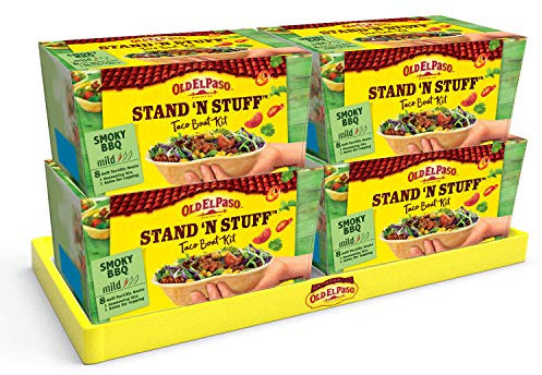 Old El Paso Stand 'N' Stuff Smoky BBQ Soft Taco Kit 345g (Pack of 4)