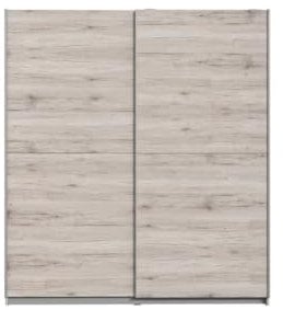 FINLANDEK Armoire de Chambre ULOS Classique décor Chene cendré Clair - L 170,3 cm