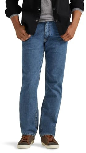Wrangler Authentics Regular Fit Comfort Flex Waist Jean, Délavé Clair, 36W x 29L Homme