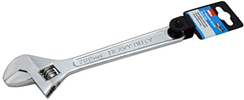 Hilka Tools 18010080 Heavy Duty Adjustable Wrench, Silver, 8-Inch, 200 mm