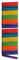 Glorex 6 2200 680 Bastelhölzer aus bunt lackiertem Birkenholz, in Form von Eisstäbchen, ca. 6,5 cm lang mit abgerundeten Enden, 100 Stück, vielseitig einsetzbar beim Basteln
