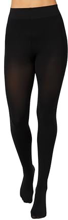Hanes EcoSmart Blackout Tights, Same to Waist, Sheer Toe, Black, Size X Large (Pack of 1)
