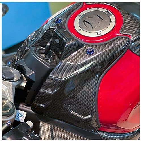 Motorrad-Front-Gastank-Abdeckungsschutz, Airbox-Oberkappe, Verkleidungsverkleidung, Schutz für CB650R CBR650R CB CBR 650R CB 650 R CBR 650 R CB-650-R 2019 2020 2021 2022 2023 (Carbon Look)