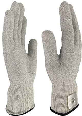 Zyxdk 5/10 Paare Elektrode Leitfähige Handschuhe Silberfaser Mikrostrom für TENS/EMS-Gerät zum Gesichts Karosserie Massage (Color : 10pcs)