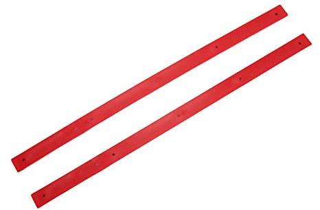 2Pcs Skateboard Rails Kantenschutz Verschleißfeste Flexible Rippen Bones Board Rails mit Befestigungsschrauben(red)