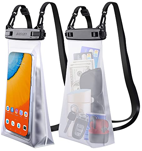 Funda Impermeable Móvil Cartera para Teléfono IPX8 Flotante Bolsa Estanca Móvil para iPhone 16/15/14/13/12 Pro Galaxy S24 S23 Ultra hasta 6,9 Universal Waterproof Phone Case Bolsas secas subacuáticas