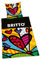 Britto Bettwäsche, Kopfkissenbezug ca. 80x80 cm, Bettbezug ca. 135x200 cm, mit leichtläufigem Markenreißverschluss, 100% Baumwolle, Renforcé
