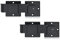 Steinwhale 7.5 Flip Gate Latch Lock with Padlock Hole 2Pack, 4mm Heavy Duty Aluminum Alloy Door Latch for Outdoor Wooden Fence, Swing and Sliding Open Gate, Double Gate, Barn Door, Shed, Vinyl Fence