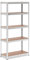 MSW Schwerlastregal 100 x 50 x 200 cm für 5 x 150 kg Grau Metallregal Kellerregal