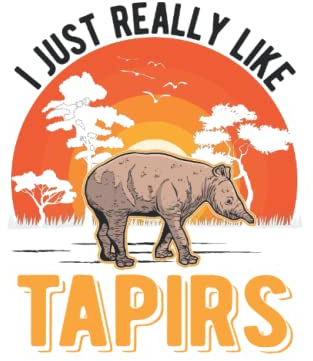 Tapir Tagesplaner: I just really like Tapirs / Kalender 2023 & 2024 / Wochenplaner Tagesplaner Planer / Planungsbuch To-Do-Liste / 6x9 Zoll / 100 ausfüllbare Seiten